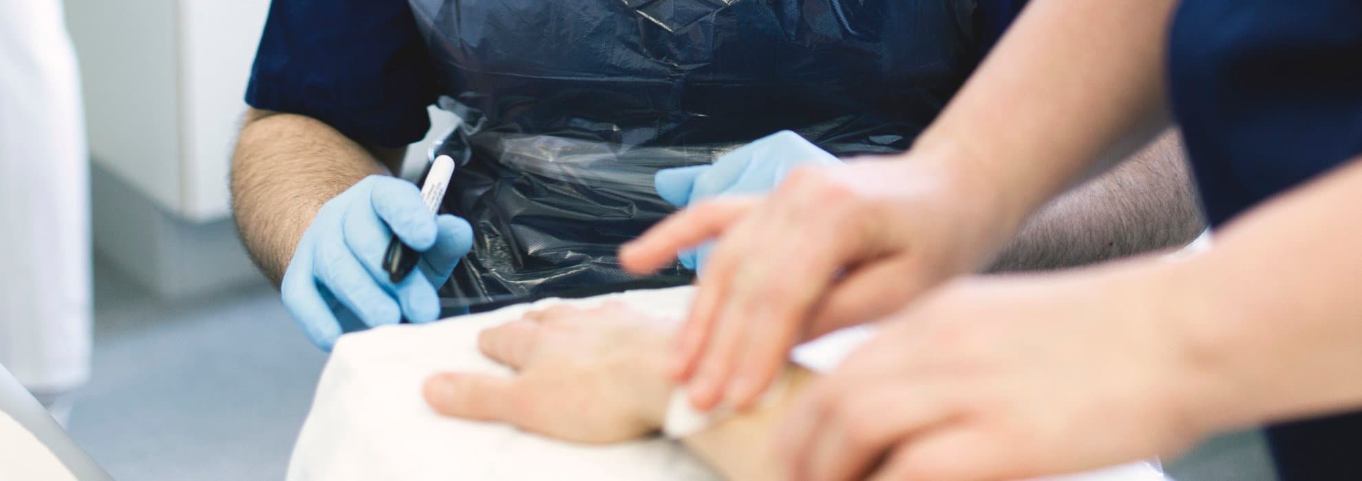 Patientbesök med dermatolog